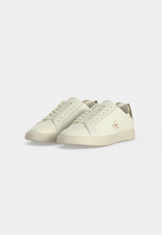 Baskets basses Calvin Klein en blanc : devant
