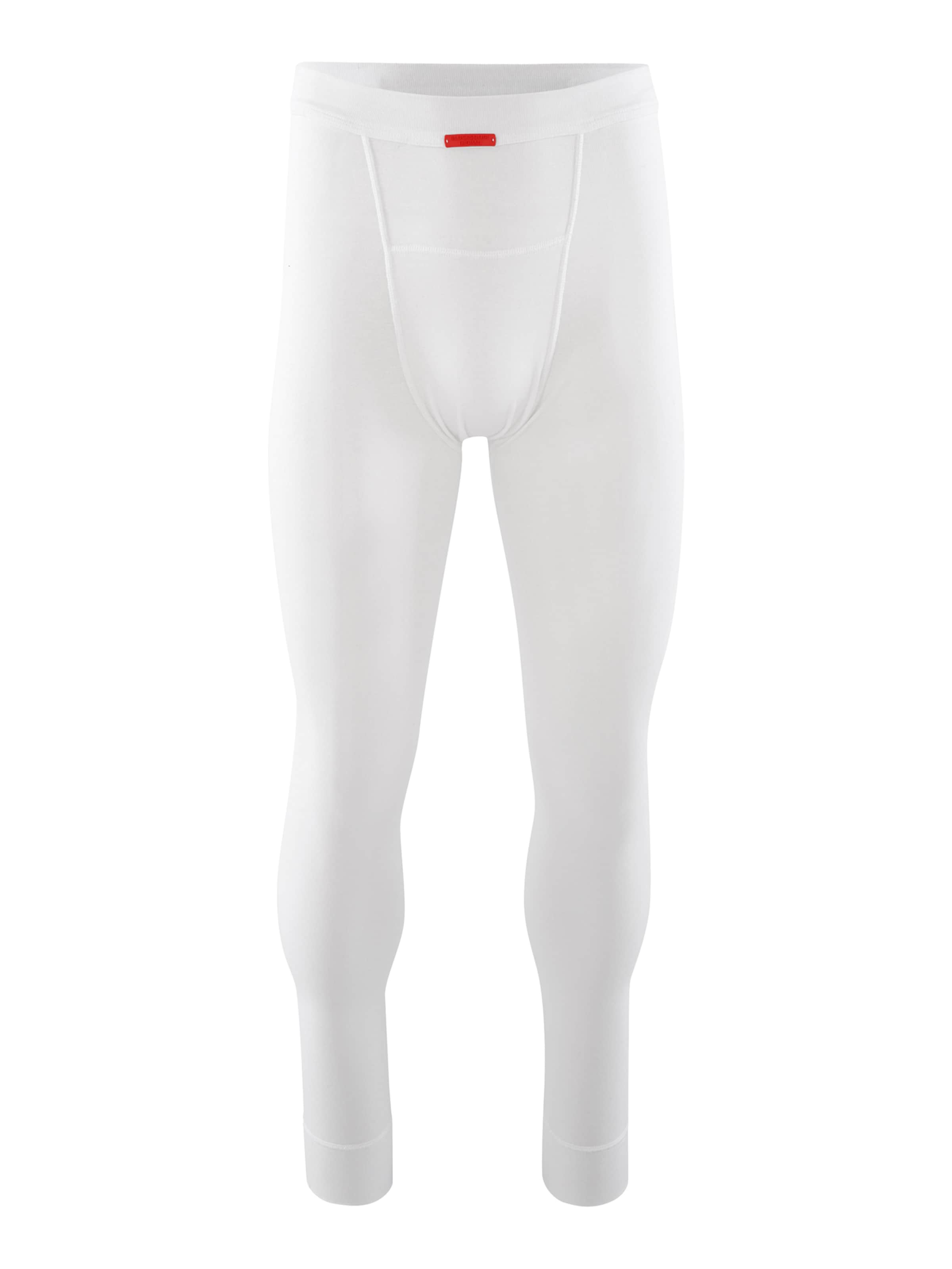 Blackspade Skinny Sports trousers ' Thermal Longpants ' in White: front