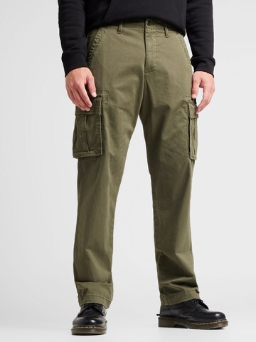 Loosefit Pantalon cargo GAP en vert : devant