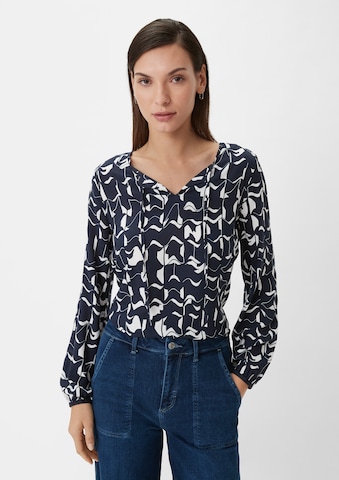 comma casual identity - Blusa en azul: frente