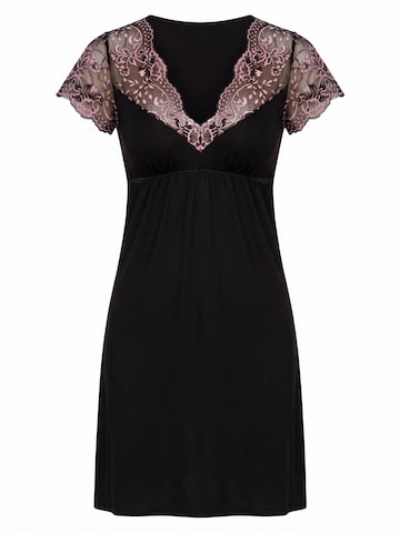Chemise de nuit 'Larisa' Donna en noir : devant
