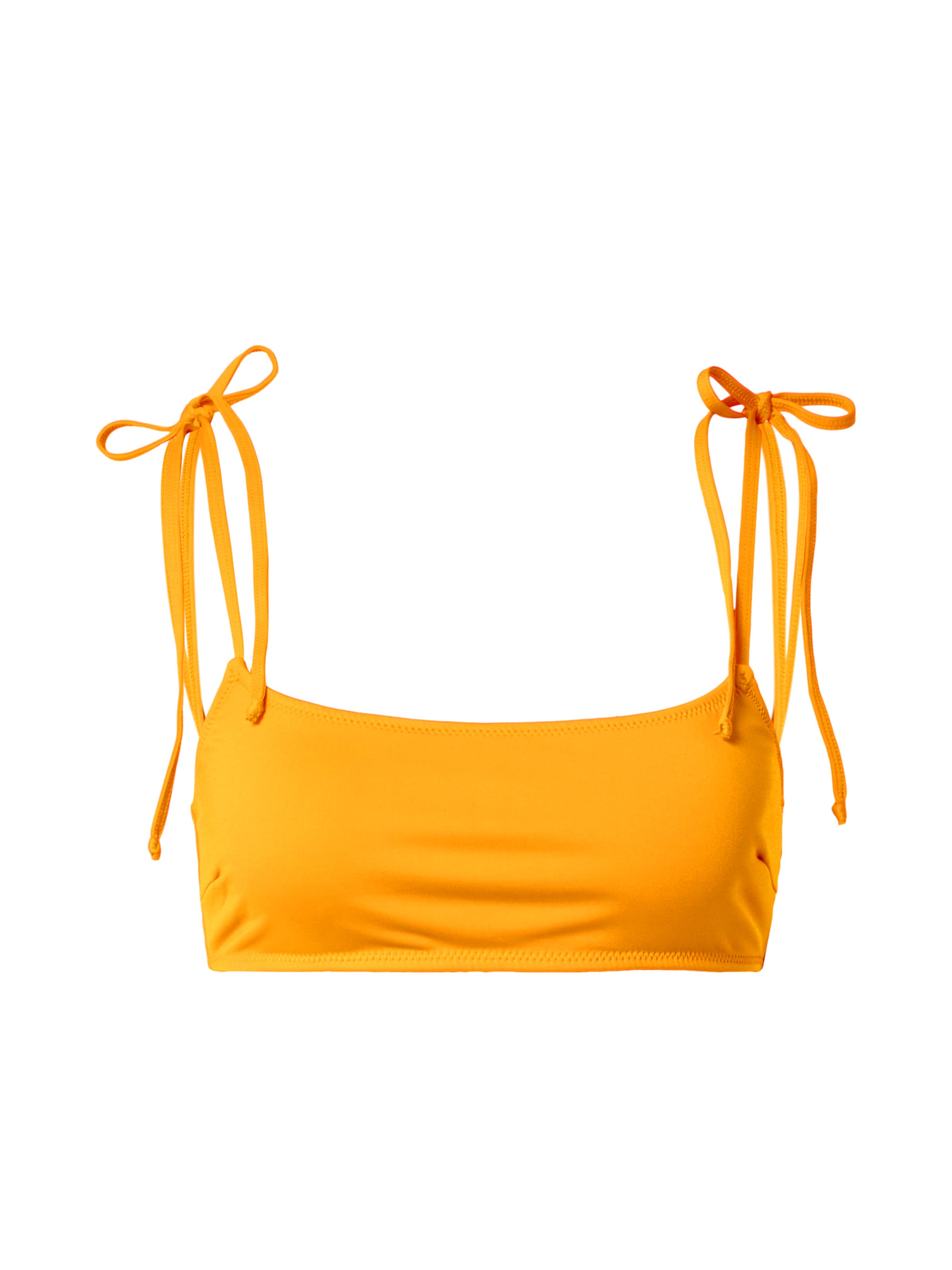 A LOT LESS Bandeau Bikini Top 'Virginia' in Orange: front