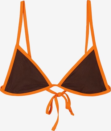 Bershka Kolmio Bikinitoppi värissä ruskea: etupuoli