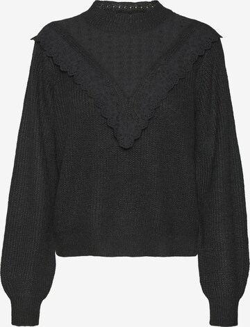 Pull-over 'Misa broderie' VERO MODA en noir : devant