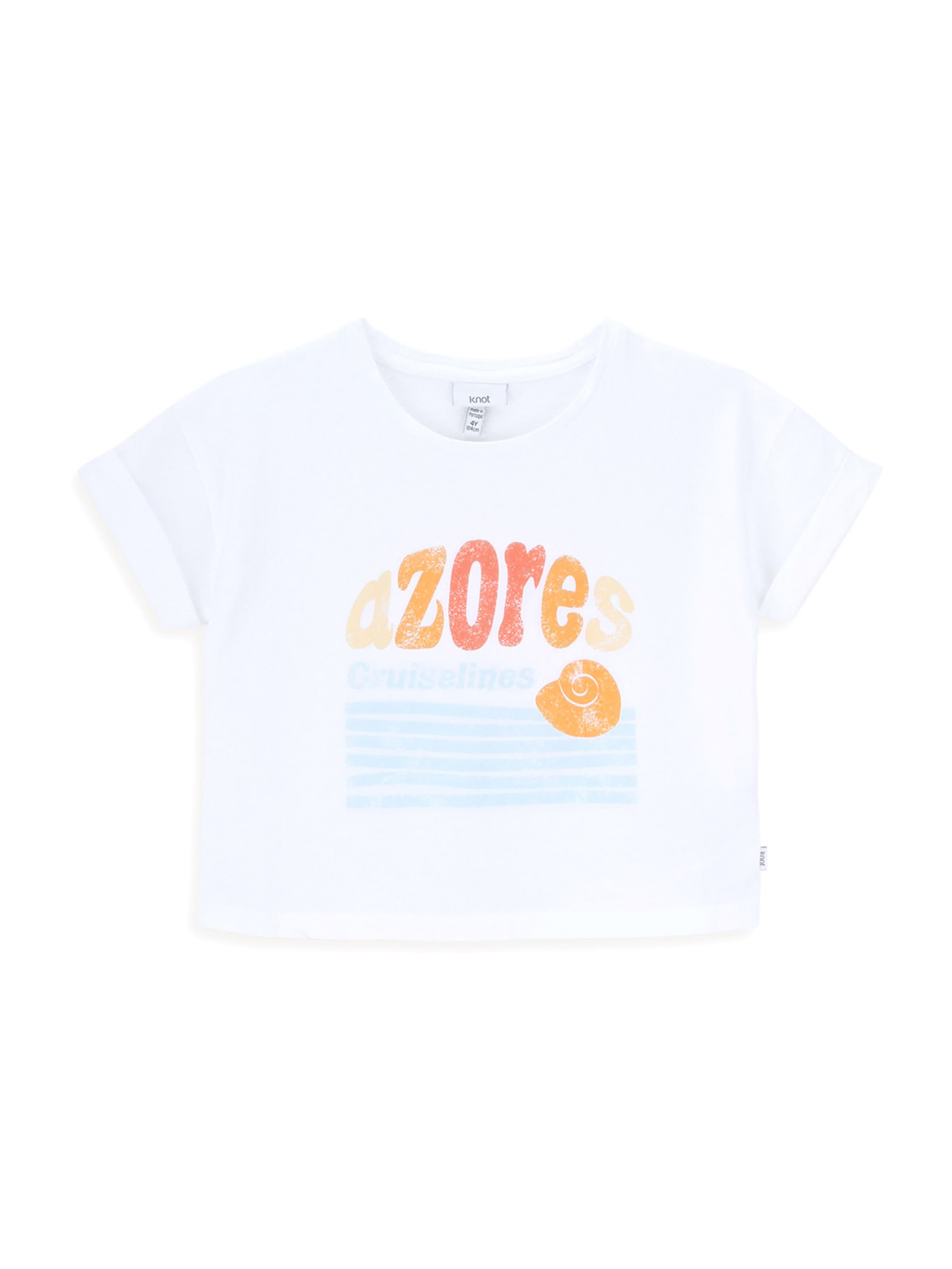 KNOT Shirt 'Azores' in Wit: voorkant