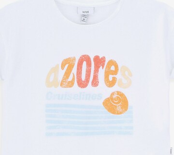 KNOT T-Shirt 'Azores' in Weiß: predná strana