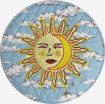 Trousse de maquillage Marylène Madou en bleu : devant
