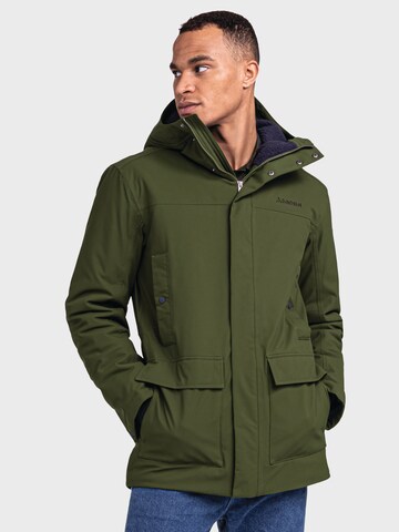 Schöffel Winter Parka \'Rotterdam\' in Dark Green | ABOUT YOU