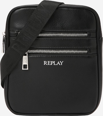 REPLAY - Bolso de hombro en negro: frente