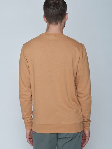 GREENBOMB Sweatshirt 'Nature Moose Mountain' in Brown