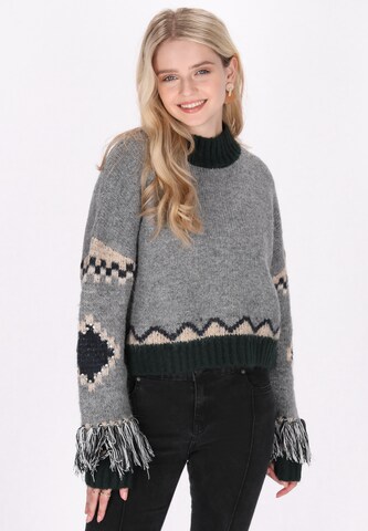 IZIA - Jersey en gris: frente