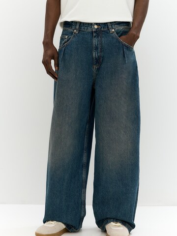 Pull&Bear Baggy Farkut värissä sininen: etupuoli