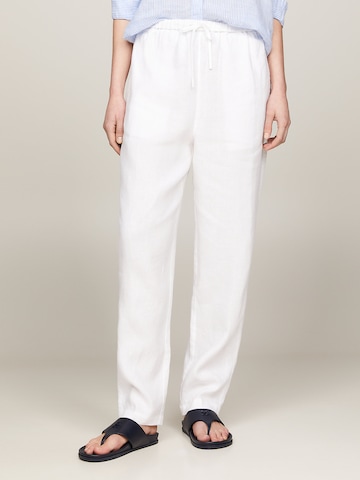 TOMMY HILFIGER Loose fit Pants in White: front