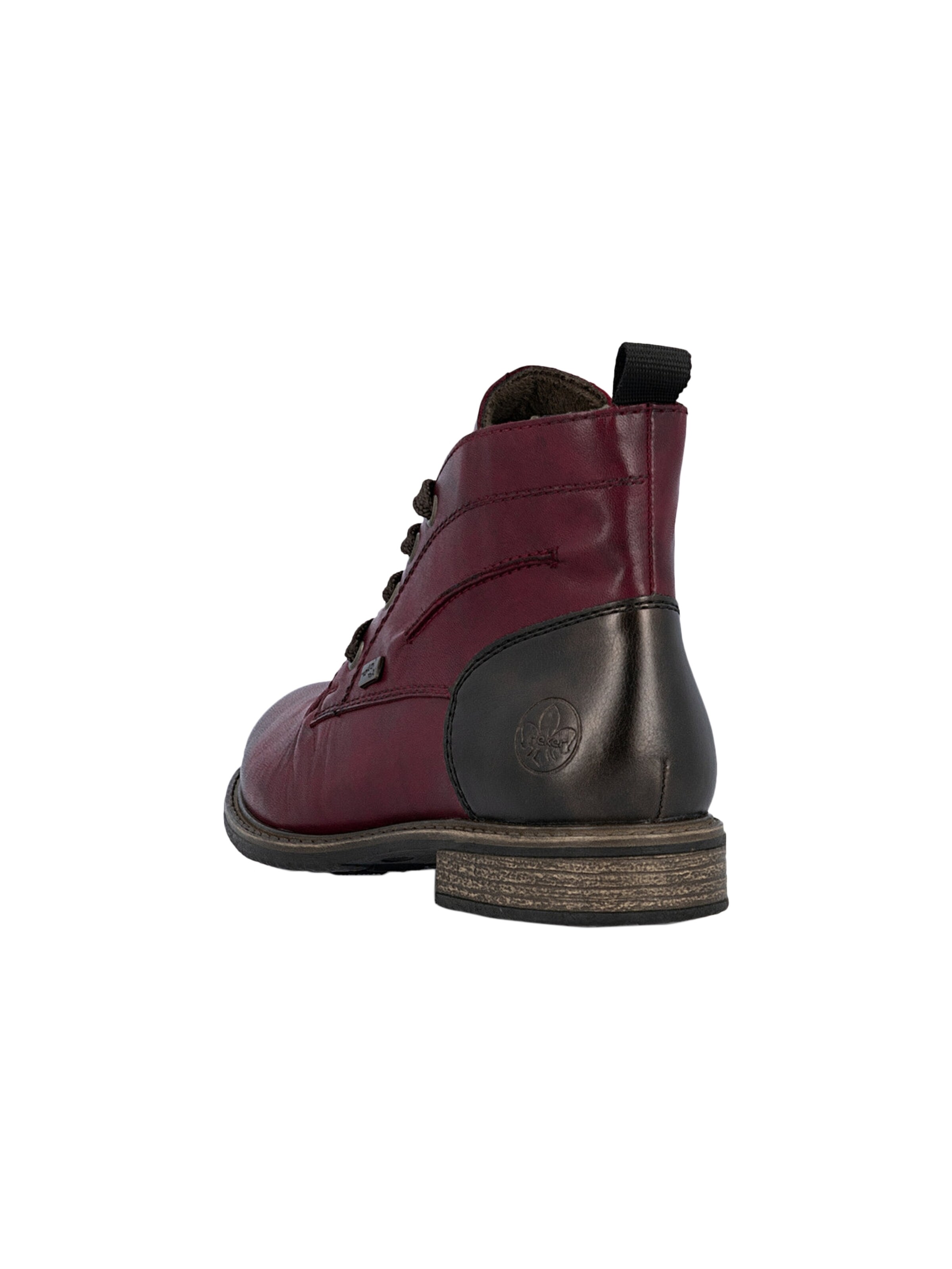 Bottines 'Lederstiefeletten „Odeon“' Rieker en rouge