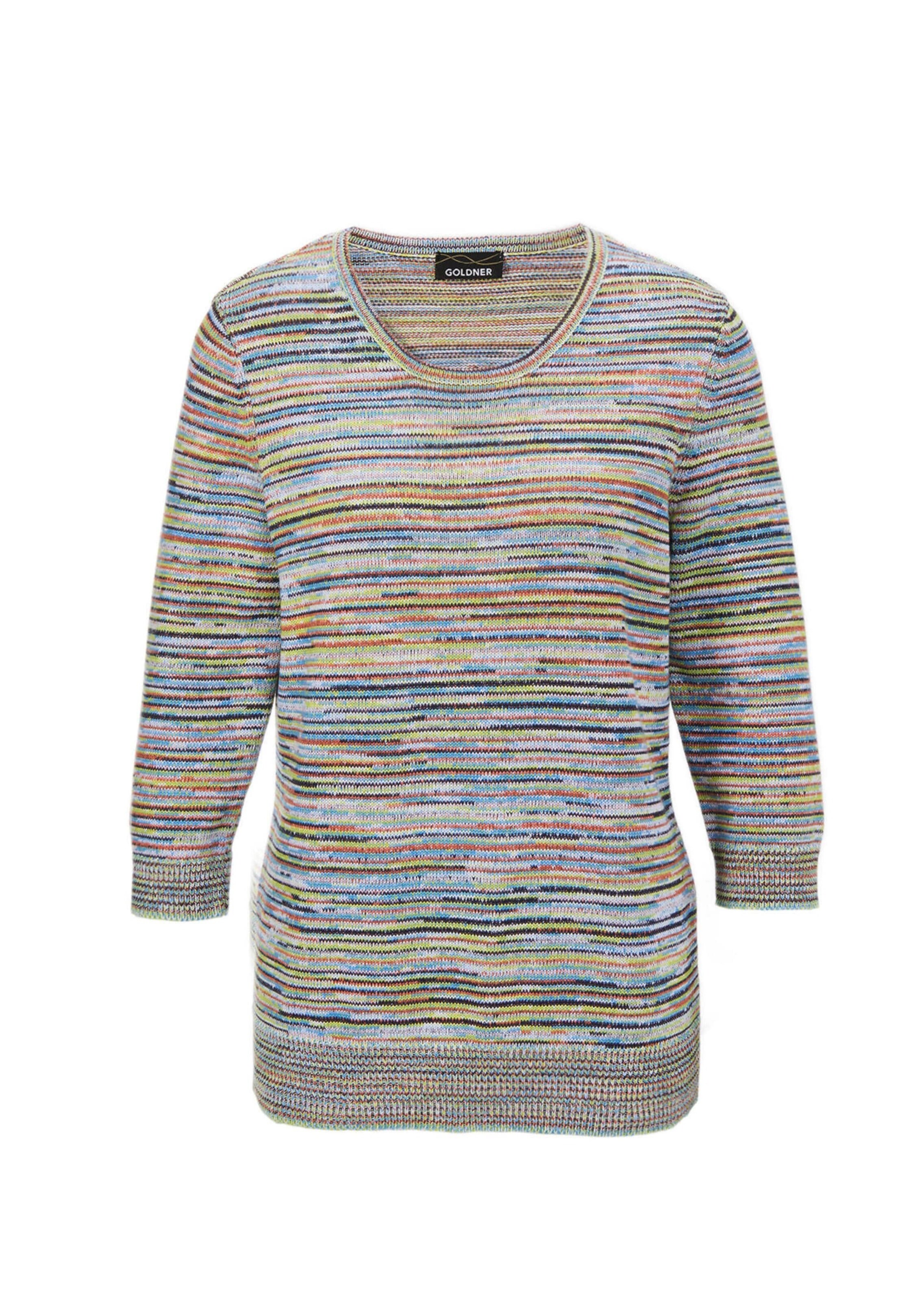 Goldner Pullover in Mischfarben: Vorderseite