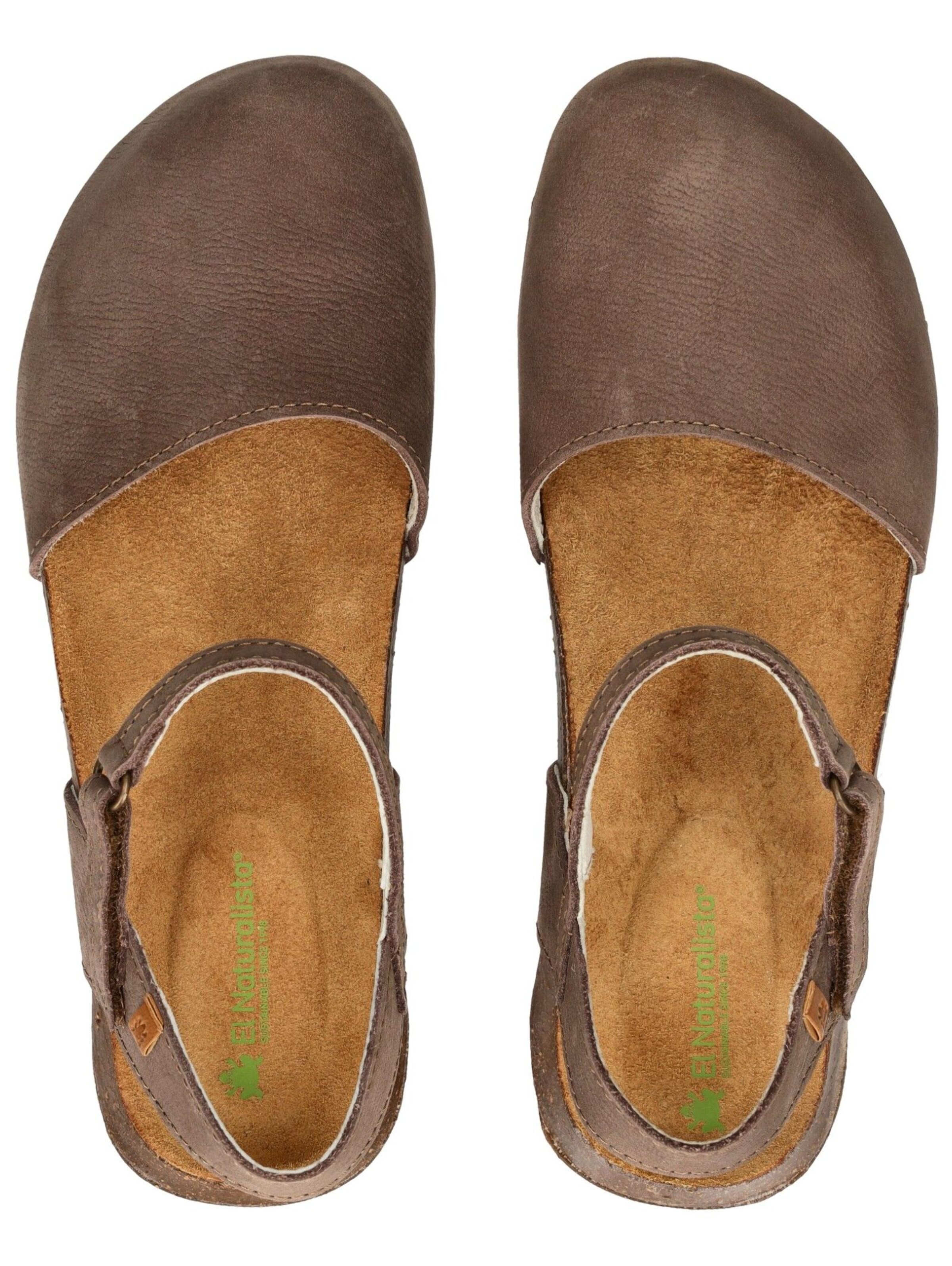 EL NATURALISTA Strap ballerina in Brown