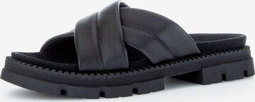 GABOR Mules in Black: front