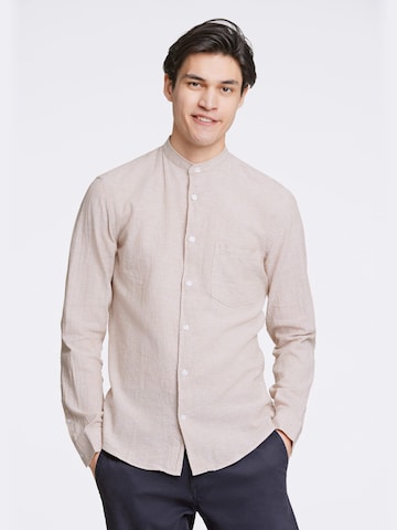 Lindbergh Slim Fit Skjorte i beige