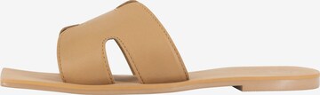 faina Mules in Brown: front