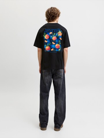 T-Shirt 'JJLEMON' JACK & JONES en noir