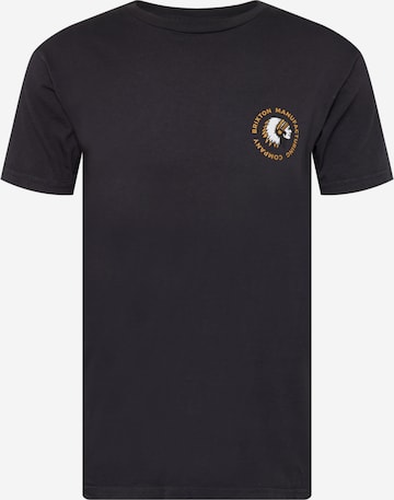 Brixton T-Shirt 'RIVAL STAMP' in Schwarz: predná strana