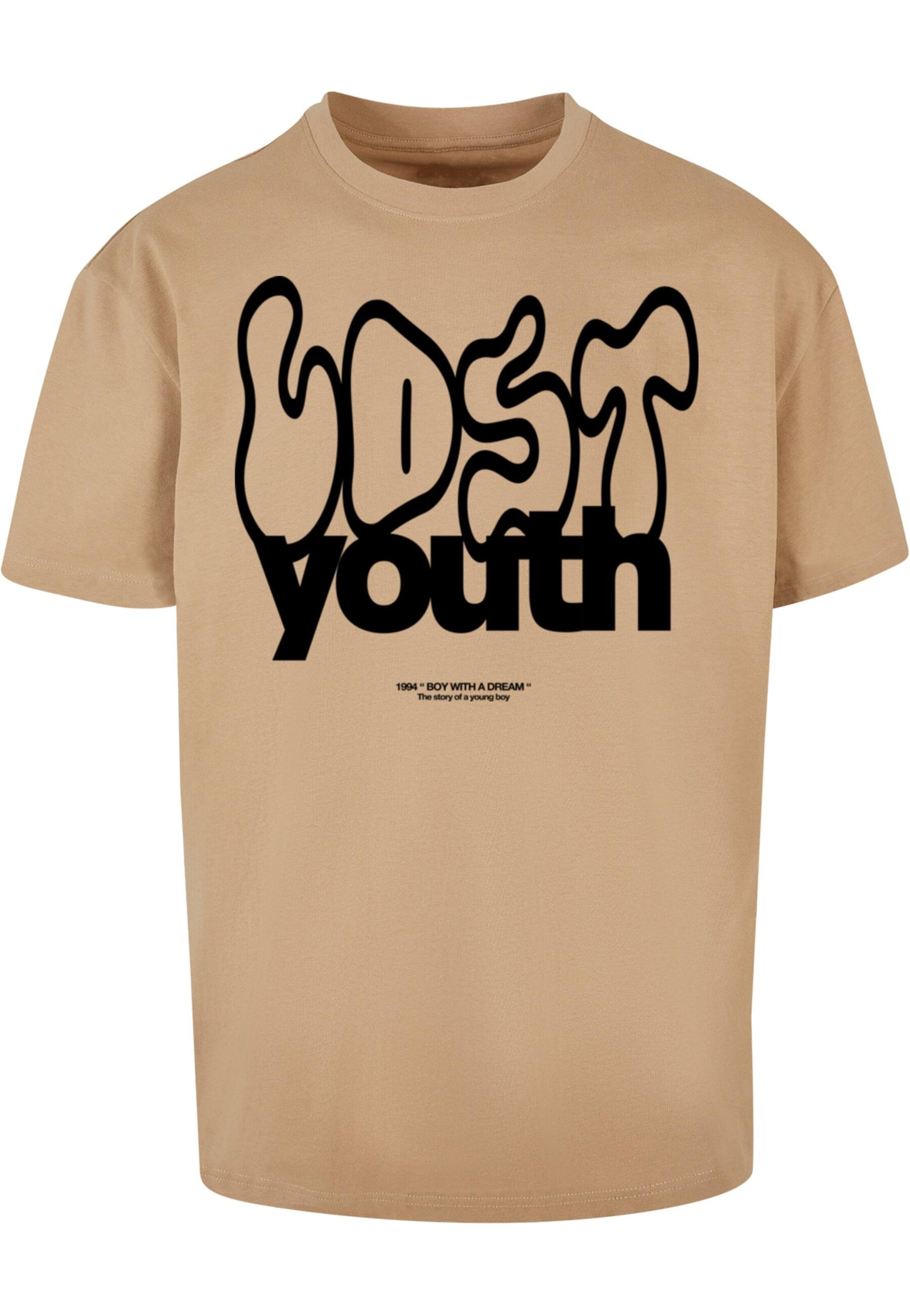 Maglietta di Lost Youth in beige: frontale