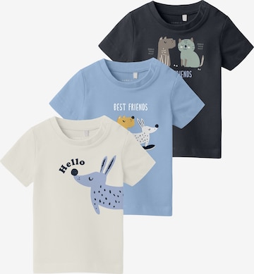 T-Shirt 'NBMVACION' NAME IT en bleu : devant