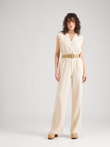 Esqualo Jumpsuit in Beige: front