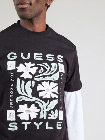 GUESS Футболка в Черный