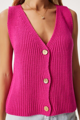 Happiness İstanbul Strickjacke in Pink