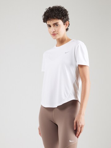 NIKE - Camiseta funcional 'TEMPO' en blanco: frente