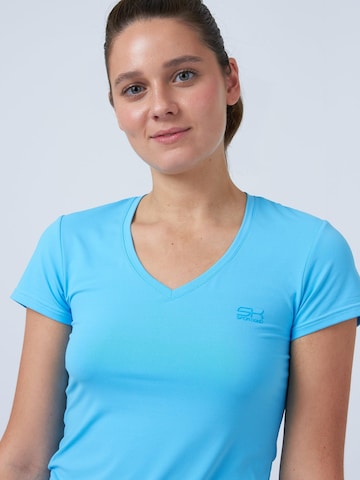 SPORTKIND Funktionsshirt 'V-Neck'‌‌‌‌‌ in Blau