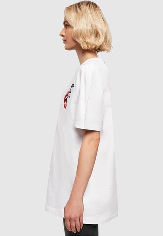 Merchcode Oversized Shirt 'Bla Bla Bla Comic' in White