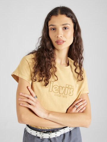LEVI'S ® Shirt 'Graphic Classic Tee' in Geel: voorkant