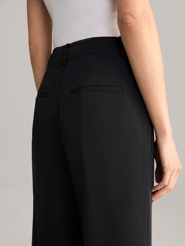 JOOP! Wide Leg Bügelfaltenhose in Schwarz