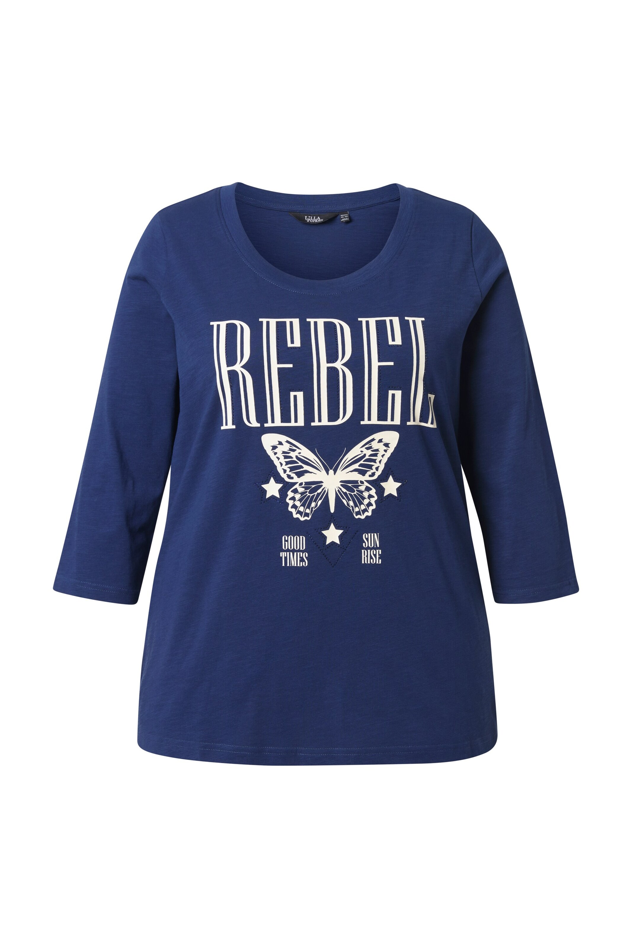 Ulla Popken Shirt in Blauw: voorkant