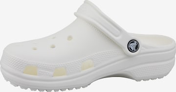 Sabots Crocs en blanc : devant