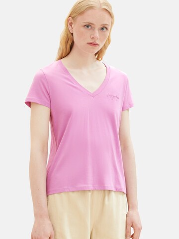 T-shirt TOM TAILOR DENIM en violet