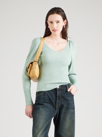 ONLY Sweater 'ONLLeelo' in Green: front