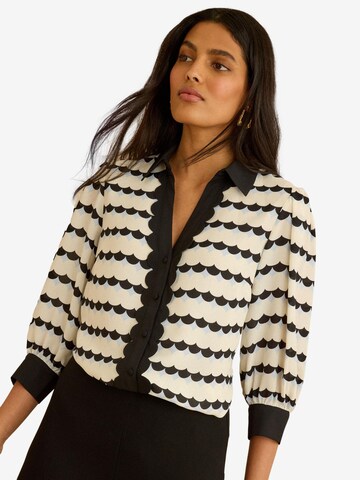 love & roses Blouse in Beige: front