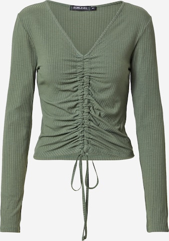 Sublevel Shirt in Groen: voorkant