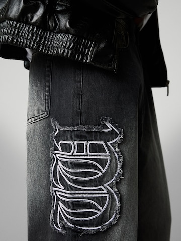 Bershka Baggy Дънки в черно