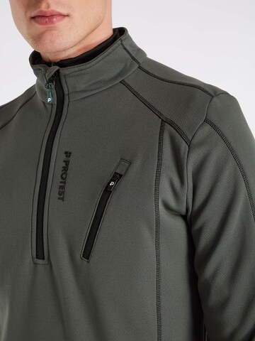 PROTEST Athletic Sweatshirt 'HUMANS' in Green: front