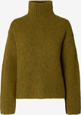Pull-over 'SLFGABRIELLA' SELECTED en vert : devant