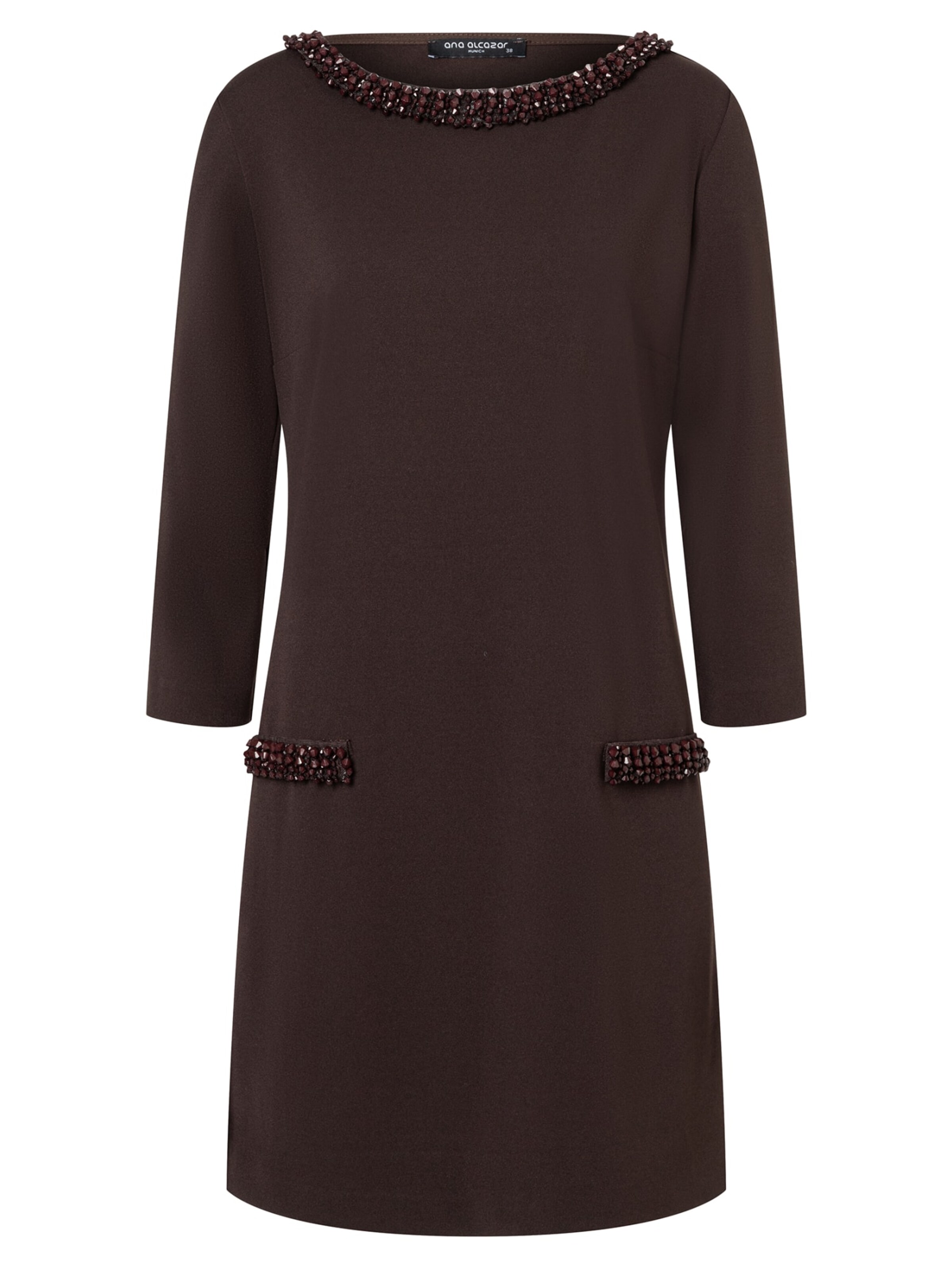 Robe 'Evinae' Ana Alcazar en marron : devant