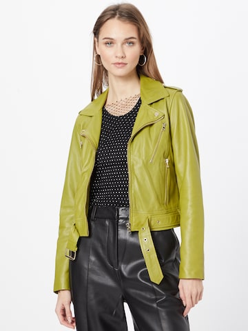 Ibana Between-season jacket 'Moss' in Green: front