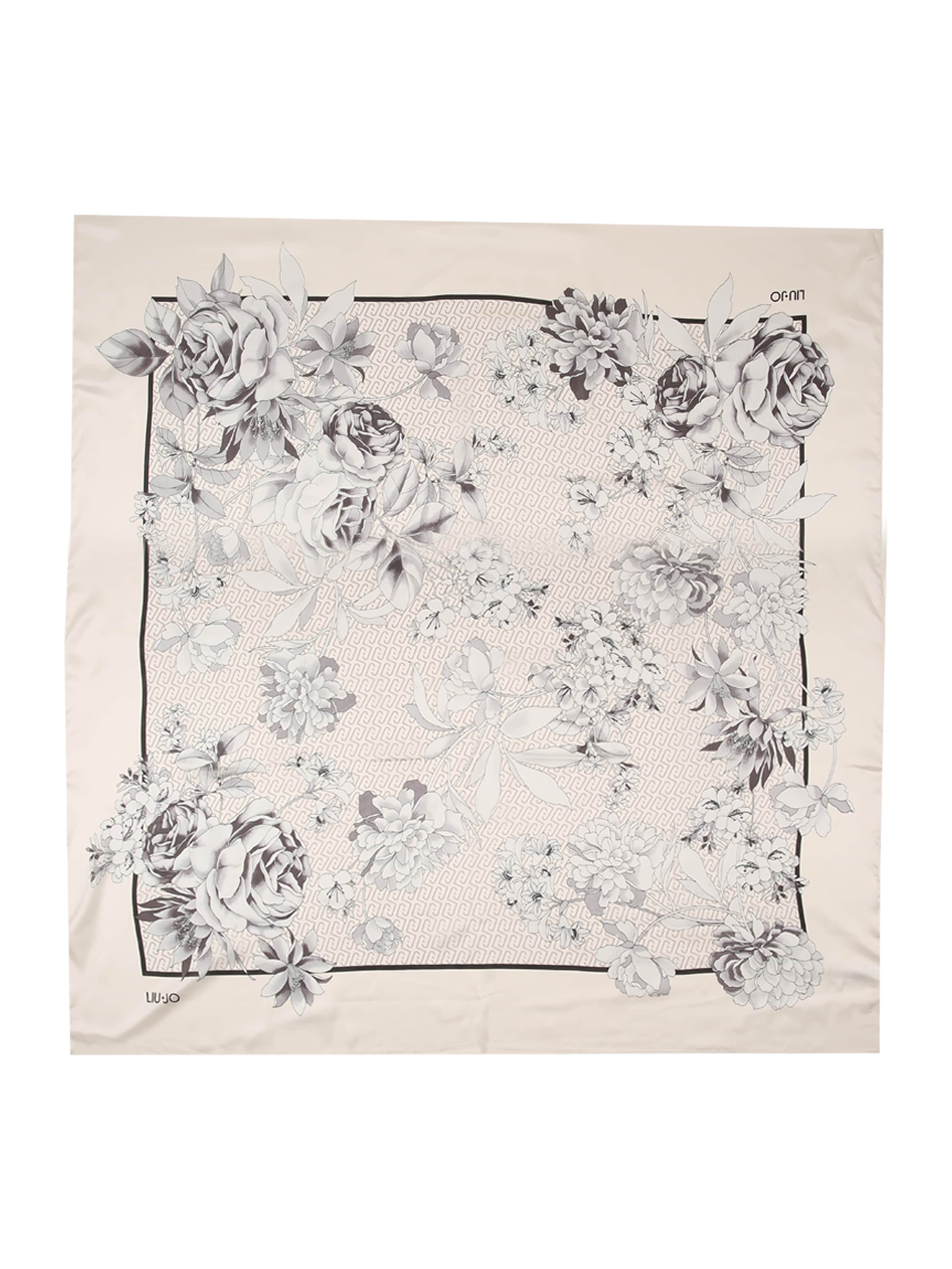 Liu Jo - Pañuelo 'ECS FOULARD ROMANTIC FL. 120X1' en negro: frente