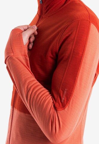 ICEBREAKER Athletic fleece jacket '200 Realfleece Descender' in Orange