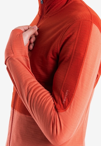 ICEBREAKER Athletic fleece jacket '200 Realfleece Descender' in Orange