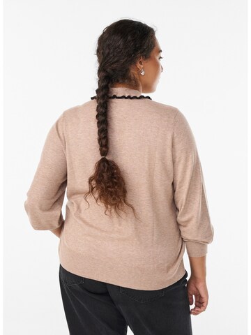 Zizzi Πουλόβερ 'MELLA' σε μπεζ